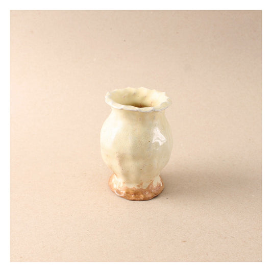 yellow gloss bud vase