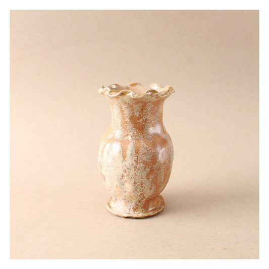 sandy orange bud vase