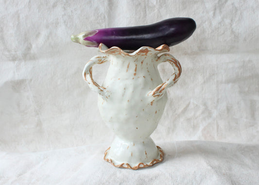 double handle curve vase