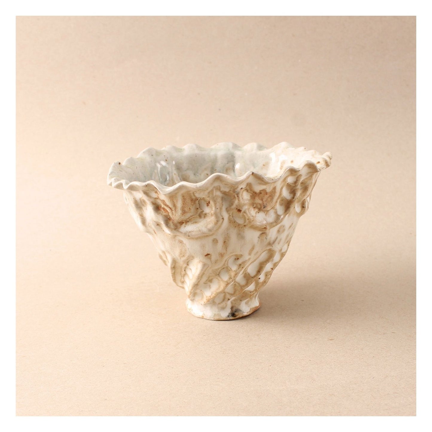tan woodfired bowl