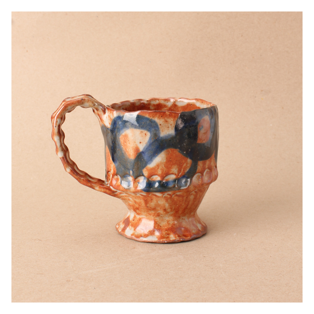 orange circle mug