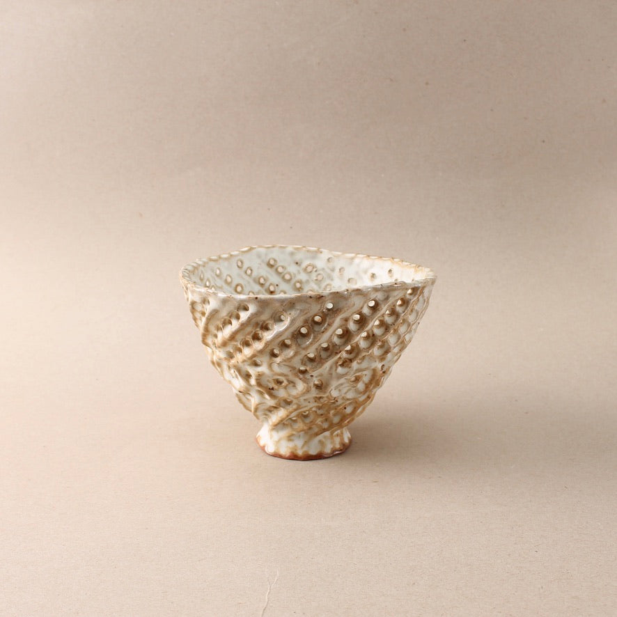 brown strainer bowl