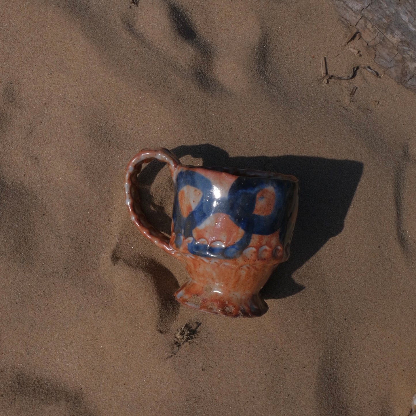orange circle mug