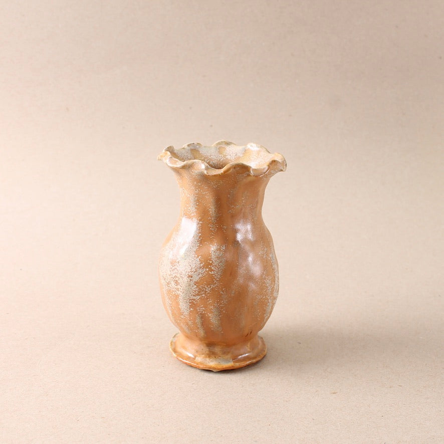 sandy orange bud vase
