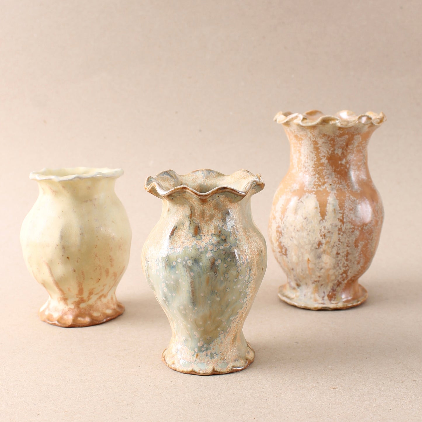sandy orange bud vase