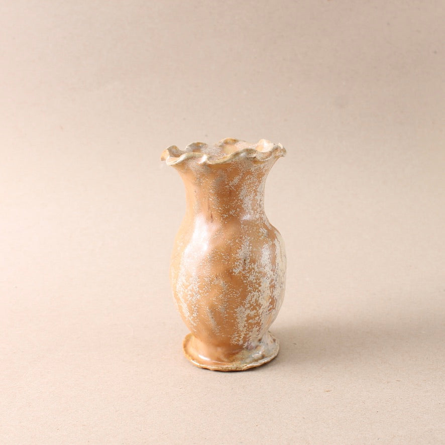 sandy orange bud vase