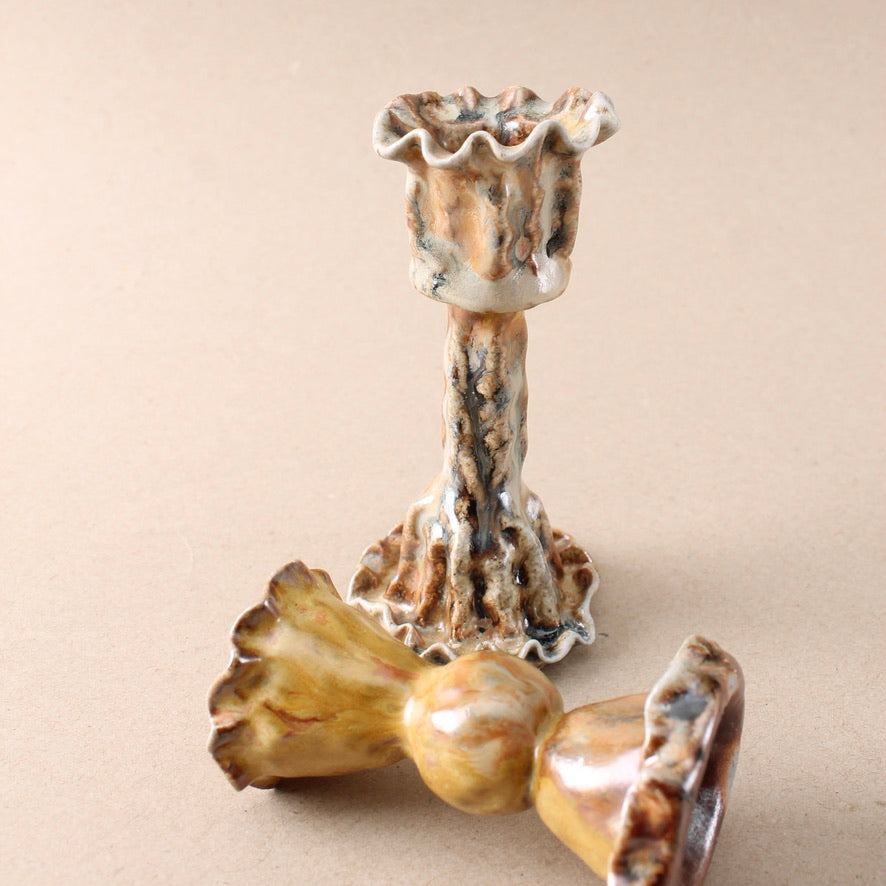 warm candlestick trio