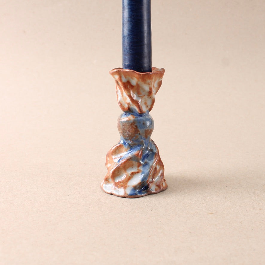 blue candlestick trio
