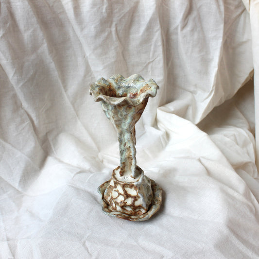 pinched brown candlestick