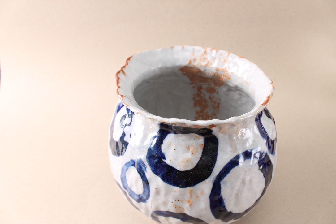 cobalt circle vase