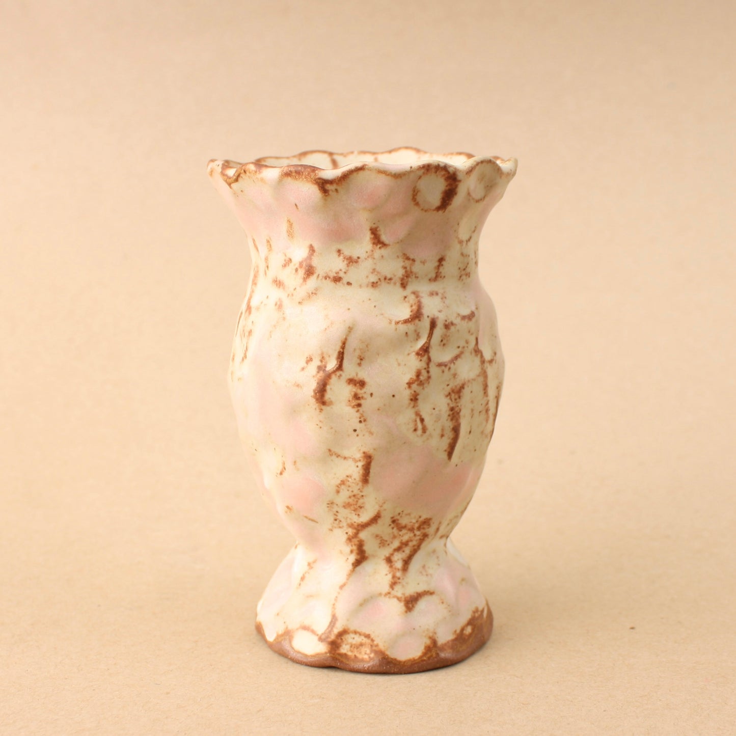 pink splash bud vase