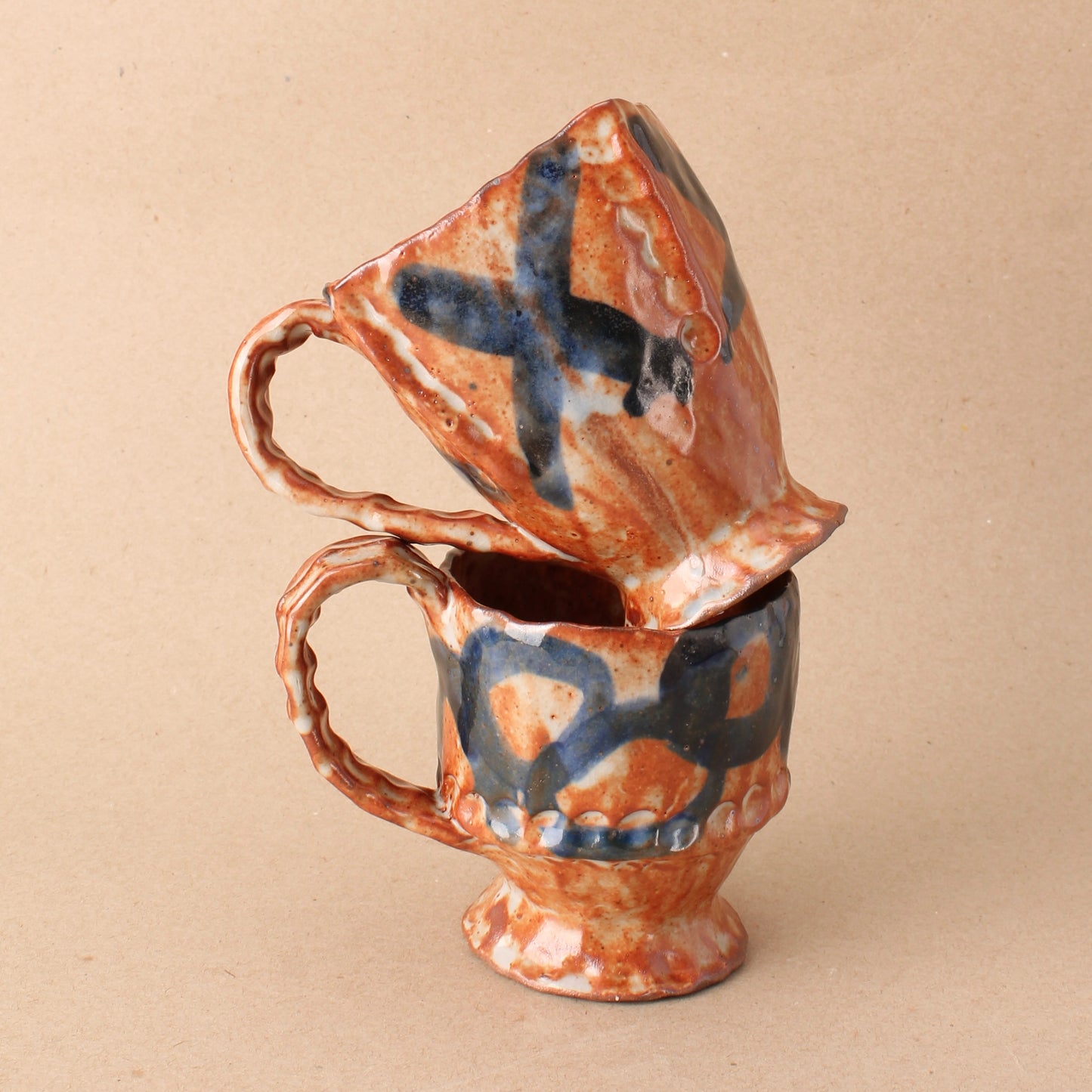 orange circle mug
