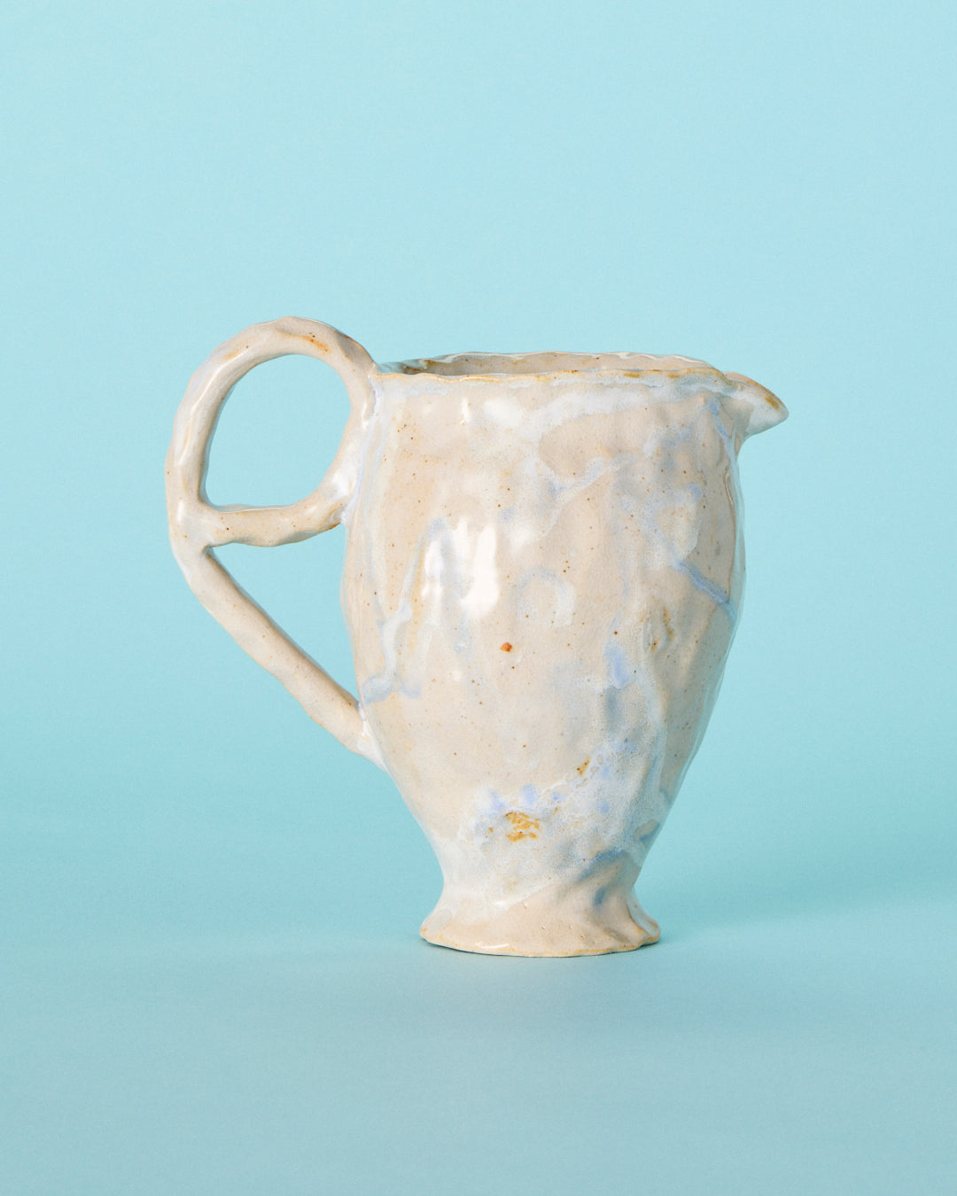 medium white pitcher