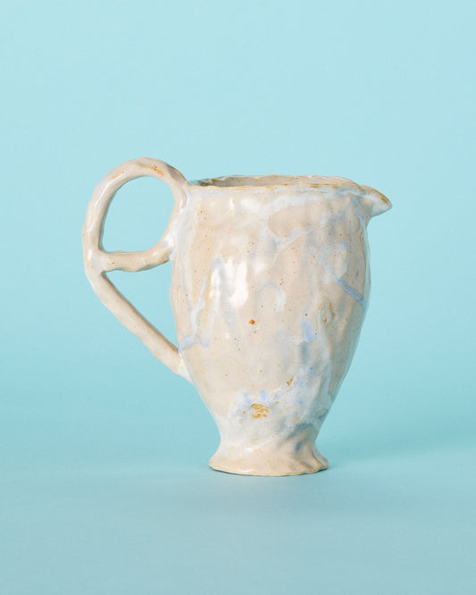 medium white pitcher