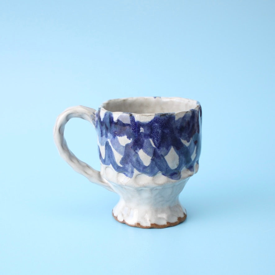 blue swirl mug