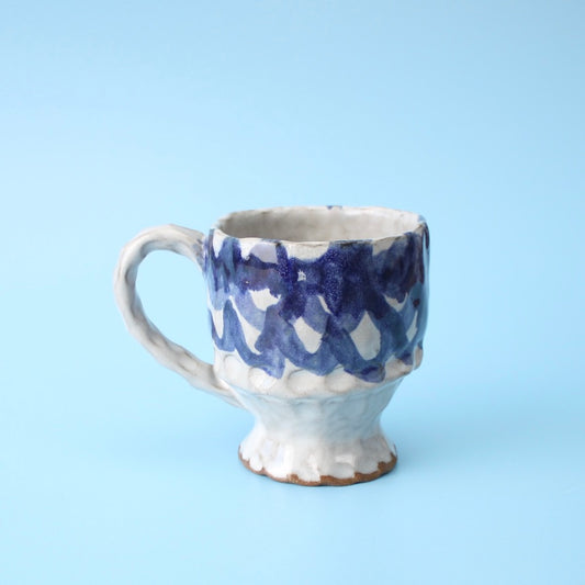 blue swirl mug