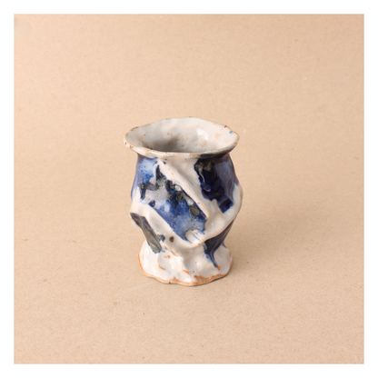 blue mini bud vase