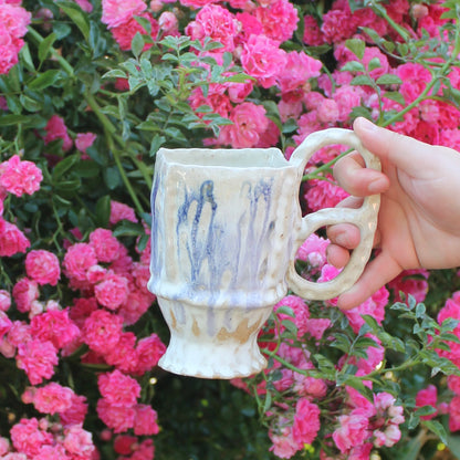 square cobalt mug
