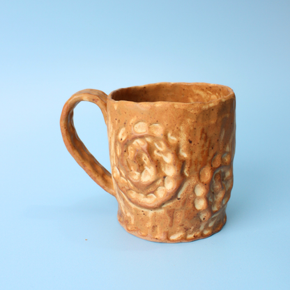 brown swirl mug