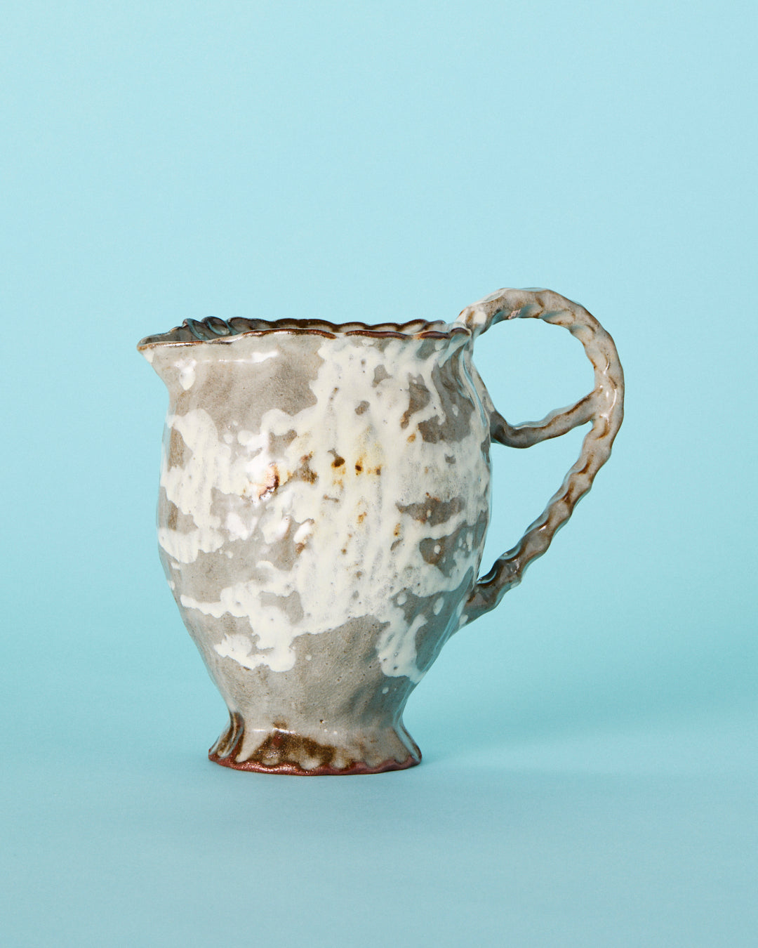 white splatter pitcher