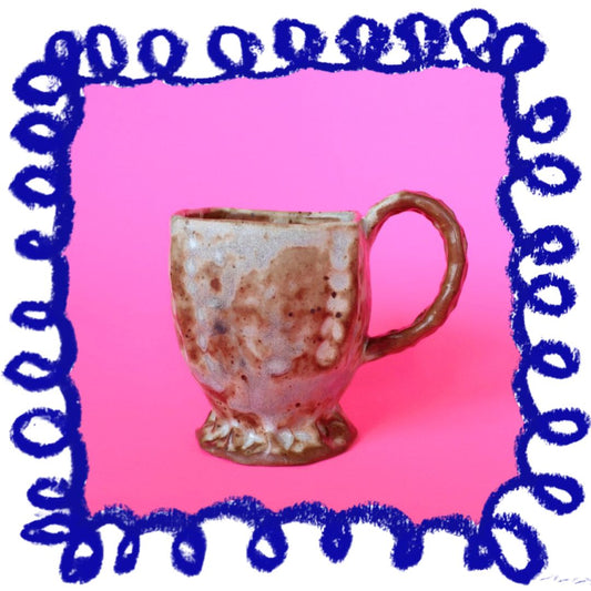 brown square mug