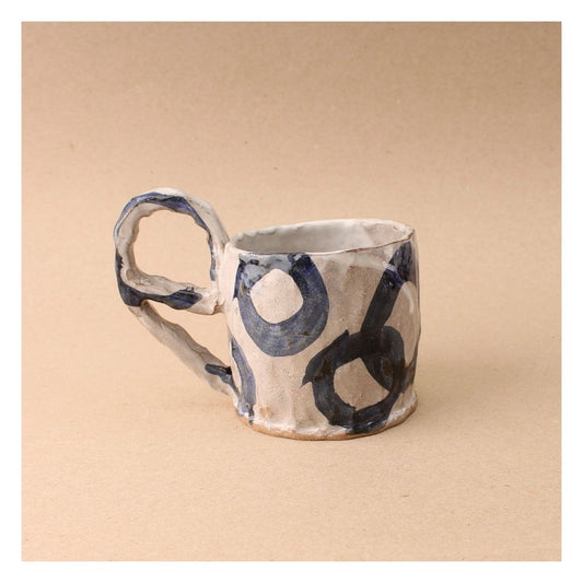 blue circle mug