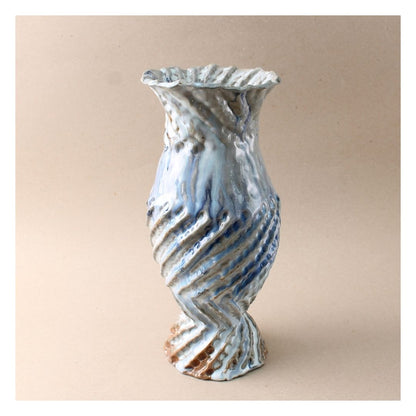 cobalt swirl vase