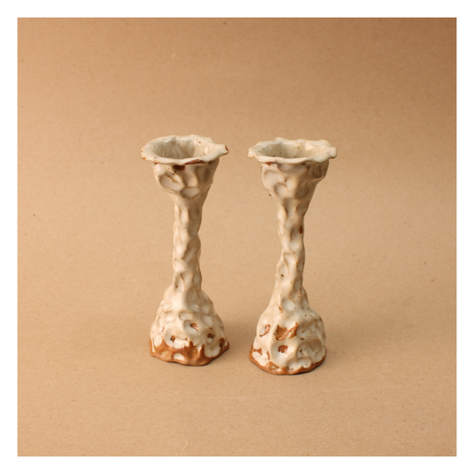 white duo candlesticks