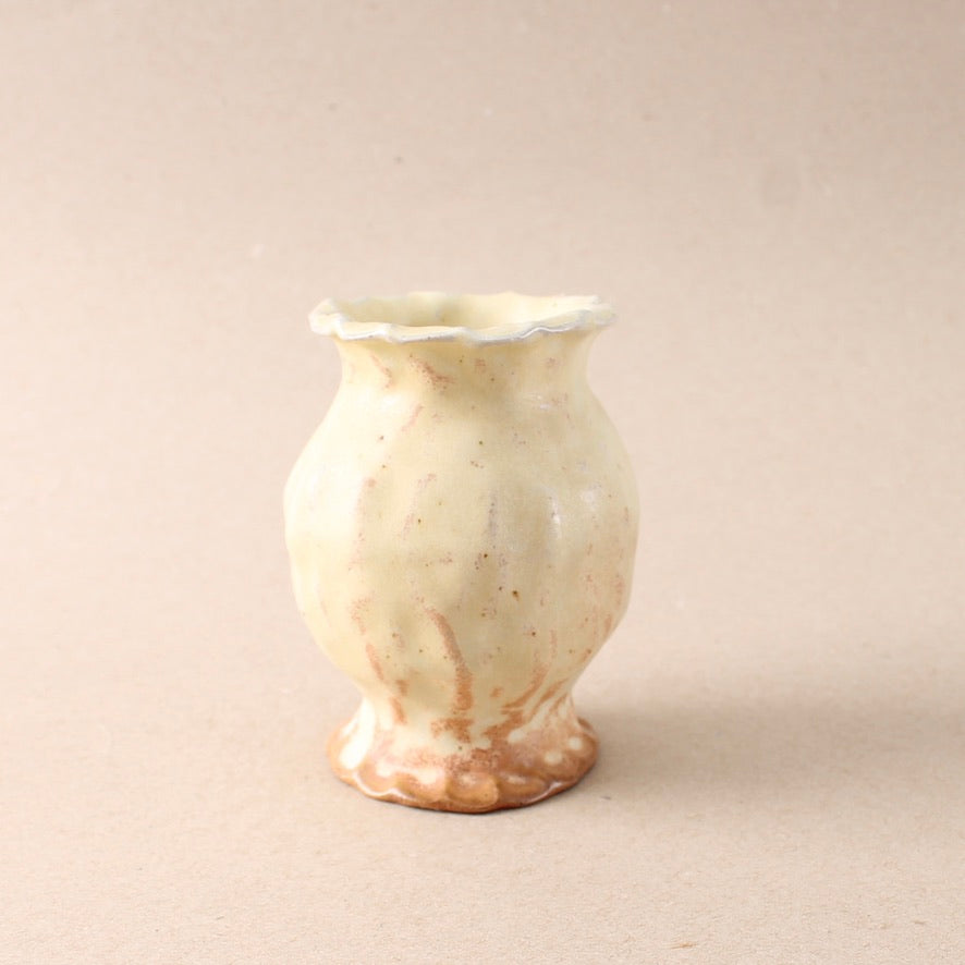 yellow gloss bud vase