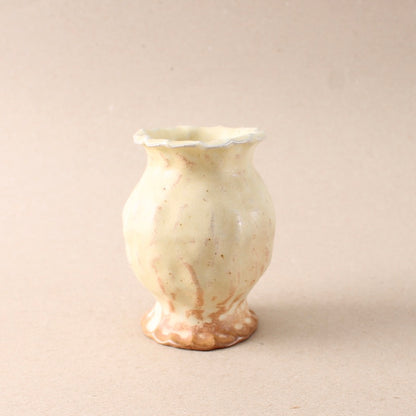 yellow gloss bud vase