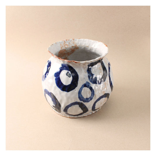 cobalt circle vase