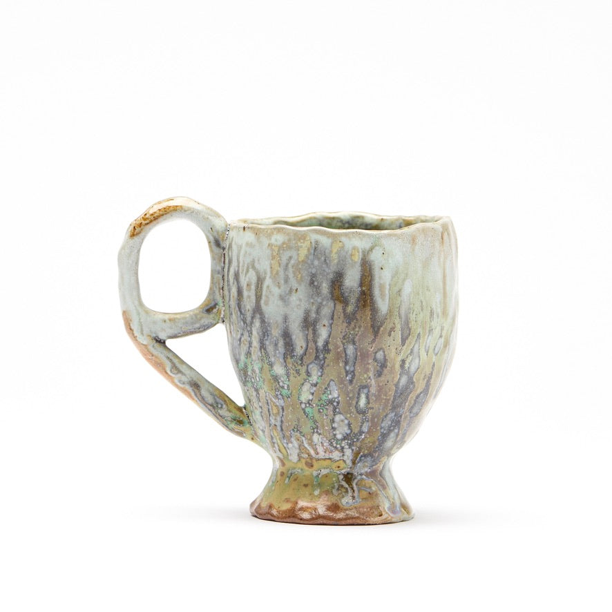 green crystal mug