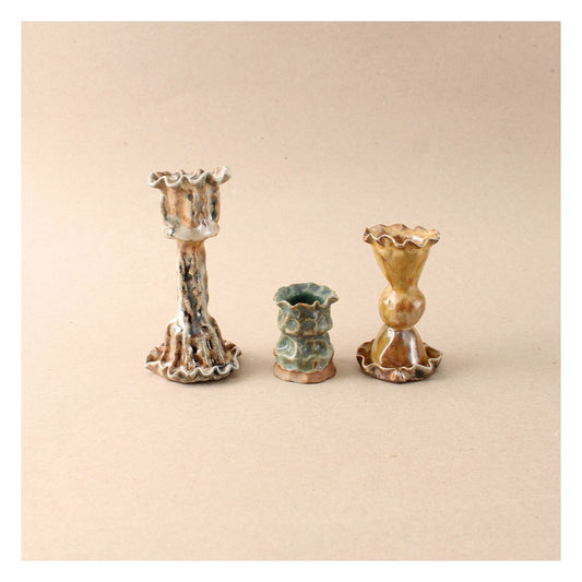 warm candlestick trio