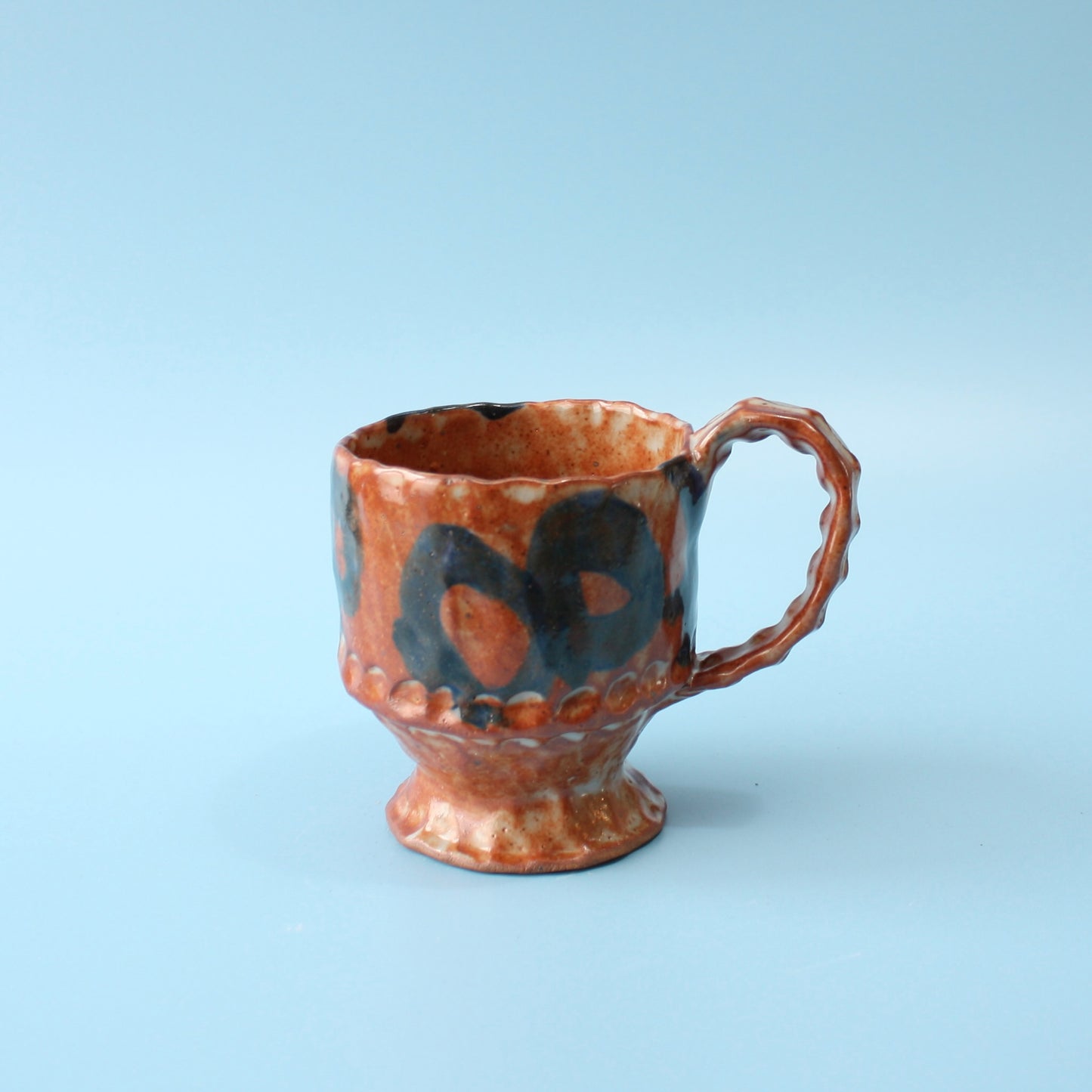 orange circle mug