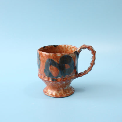 orange circle mug