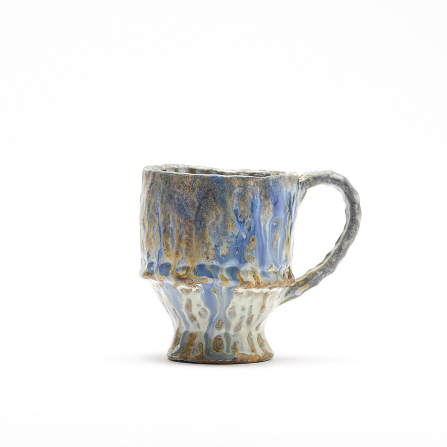 cobalt drip mug