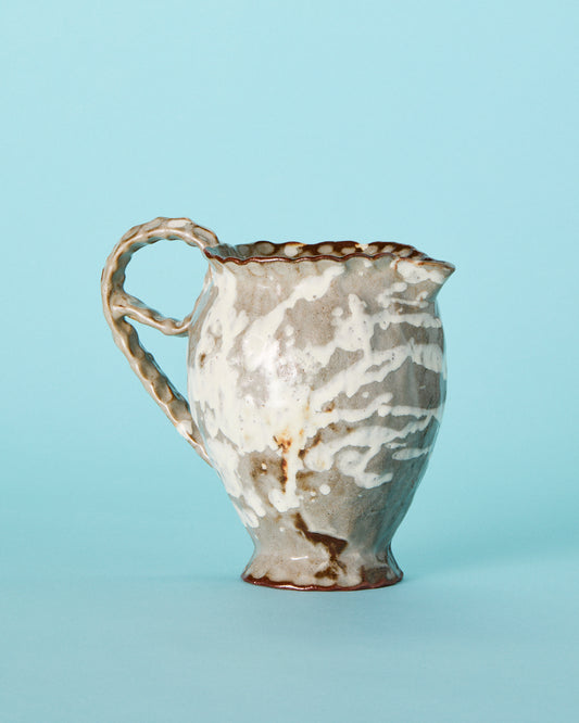 white splatter pitcher
