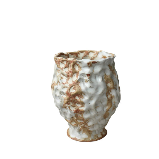 beige pinch vase