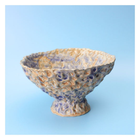 blue large pinched bowl