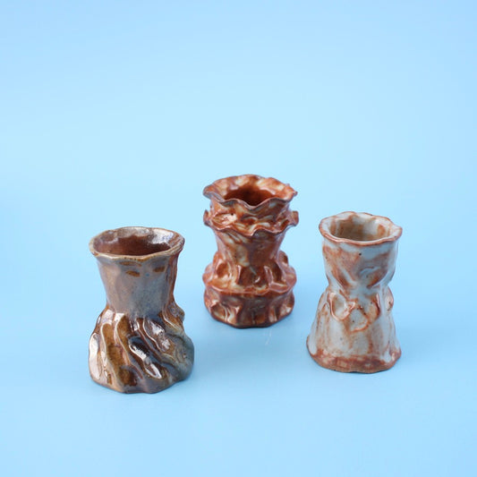 smalls orange candlestick trio
