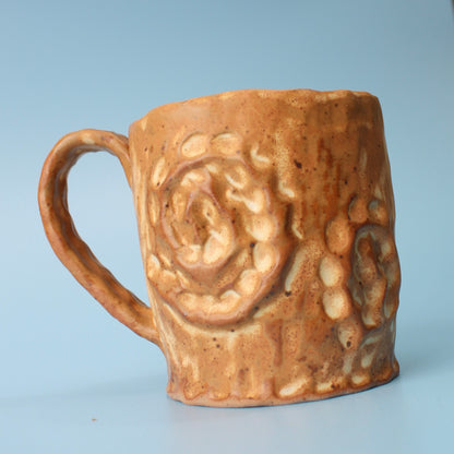 brown swirl mug