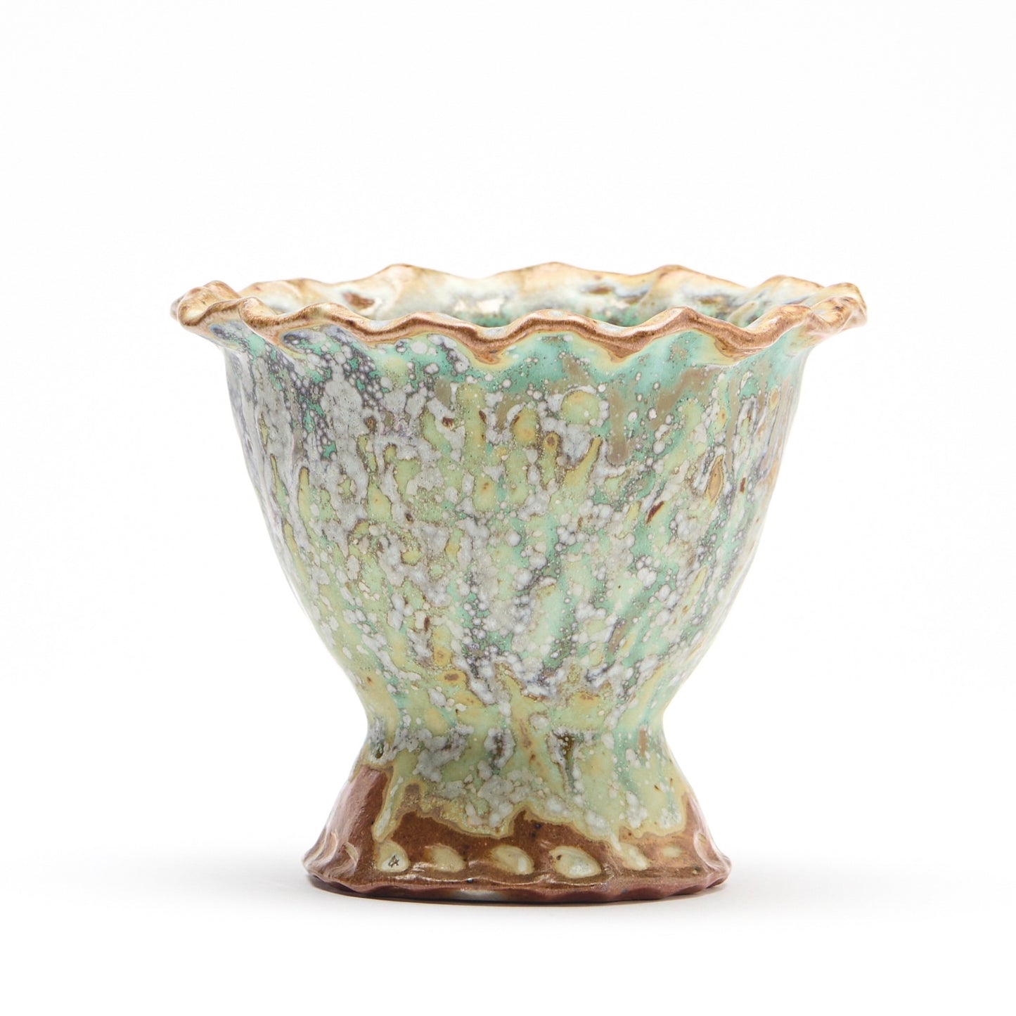 green crystal bowl