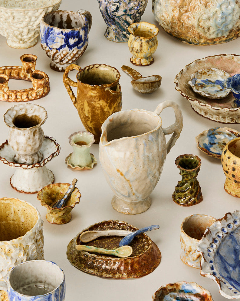 medium white pitcher