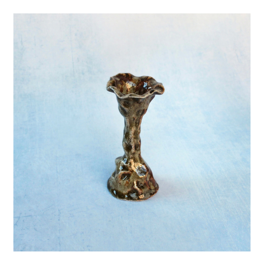 green wave rim candlestick