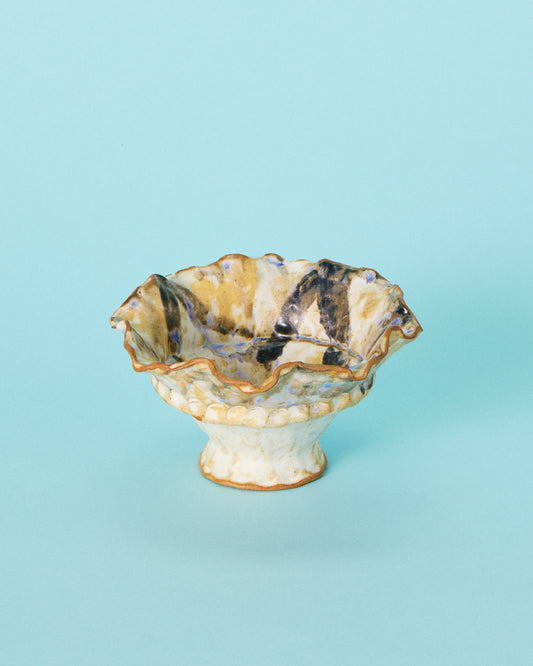 brown wave bowl