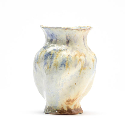 blue twirl vase