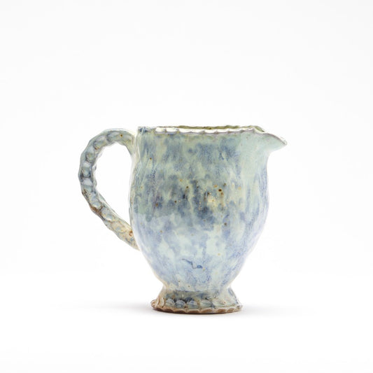 blue pitcher