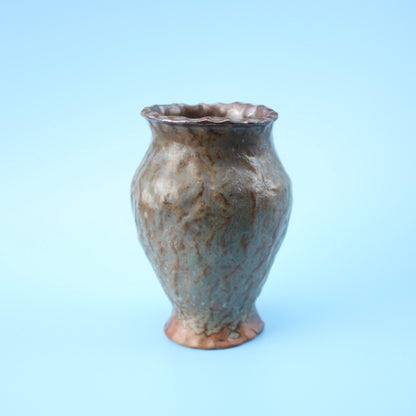 green vase