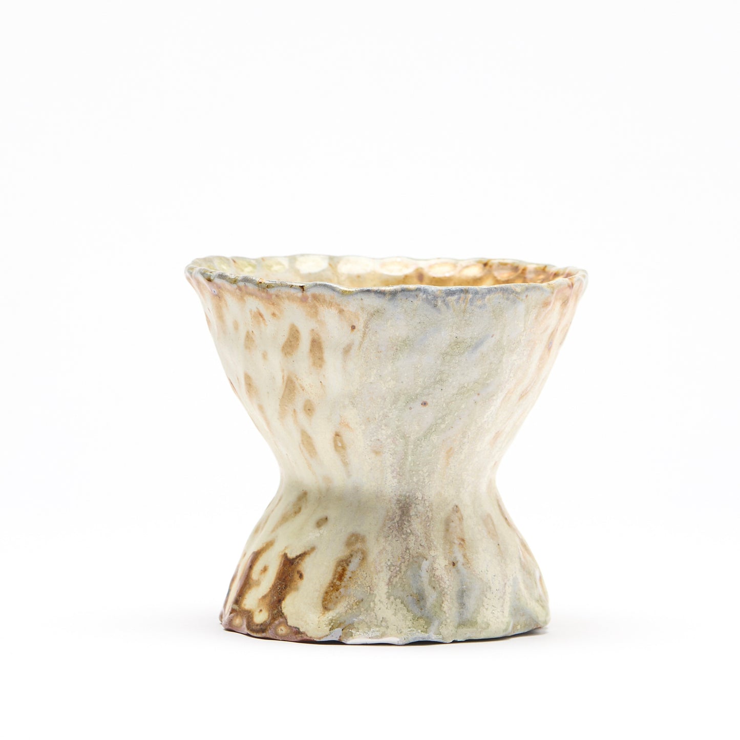 brown crystal display bowl