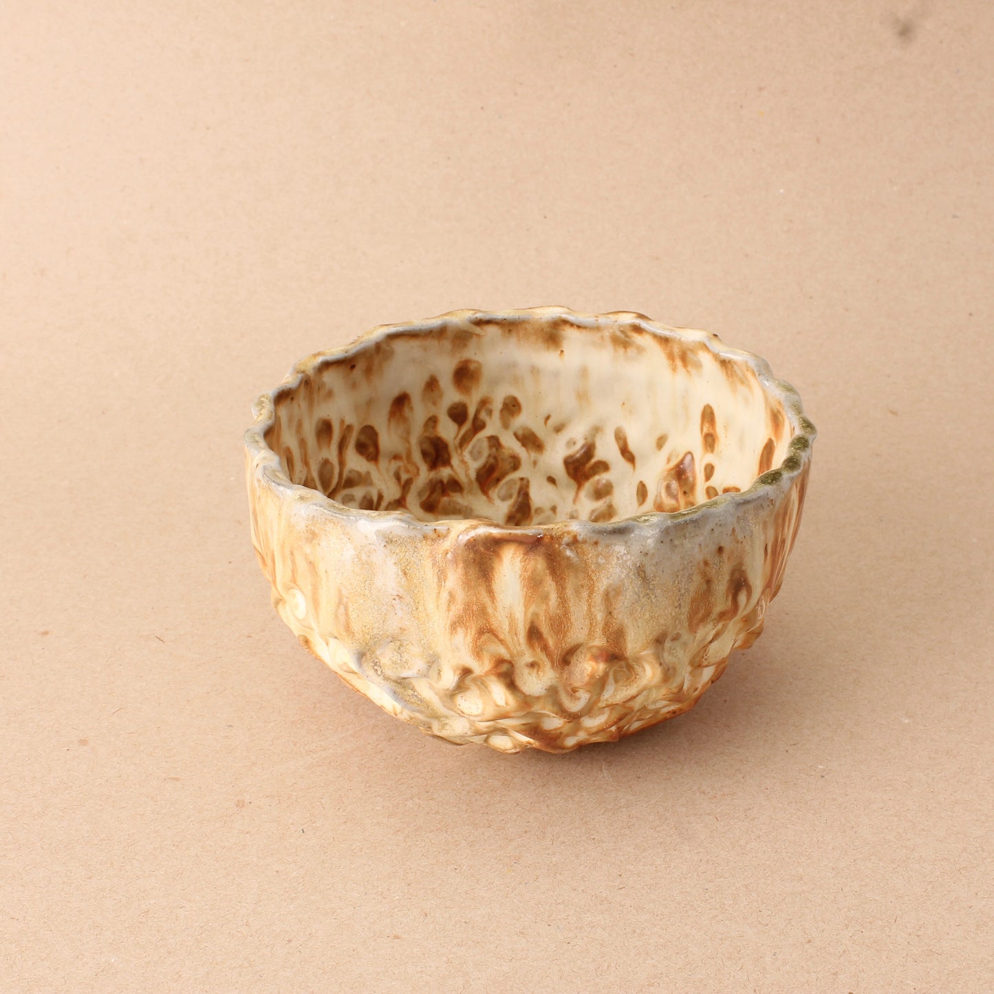 brown woodfired bowl